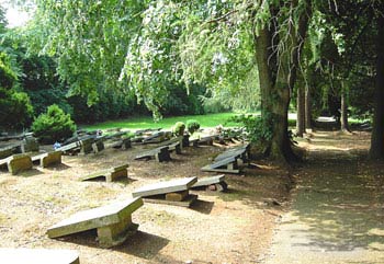 The graveyard at Gracehill, known as God's Acre