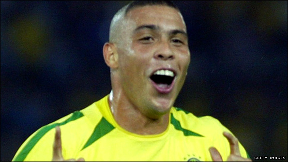 Ronaldo celebrates World Cup final goal