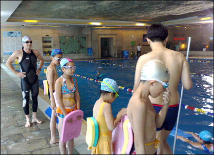 Tom mingles in with the locals