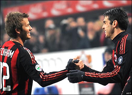 David Beckham and Kaka, AC Milan