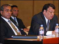 Mahinda Samarasinghe and CR de Silva