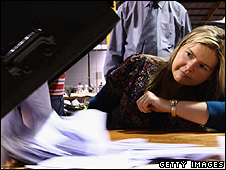 Vote count in Dublin, 3 Oct 09