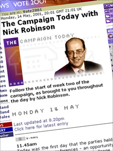 Screenshot of The Campaign Today with Nick Robinson