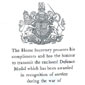 The official letter sent to Claude with his Defence Medal