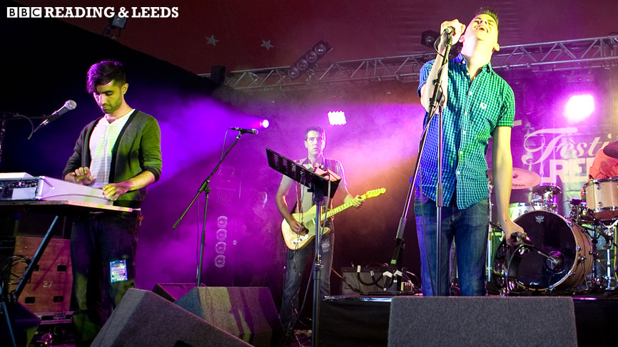Performing at Reading And Leeds 2008