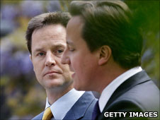 Nick Clegg and David Cameron
