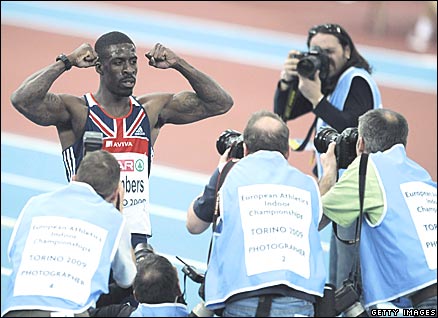 Dwain Chambers wins in Turin
