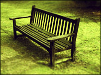 Mini bench tilt-shift photoshop fake © David Yates