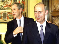 George Bush a Vladimir Putin