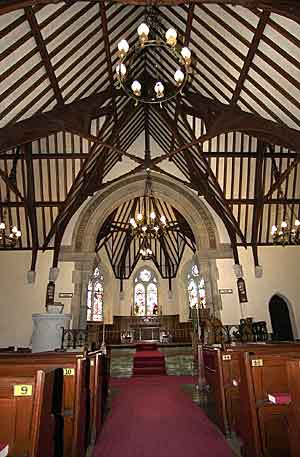 Interior of St. Patrick's Church at Drumbeg