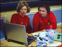 Manager, Jo Newsholme, and volunteer Tim Steere