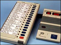 برقیاتی ووٹنگ کی بھارتی مشین 