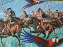 Tranh ở tòa quốc hội bang Amazonas