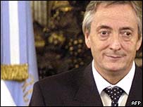 Presidente argentino Néstor Kirchner