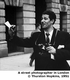 Street photographer in 1951