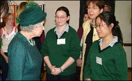 Lou Parkinson meets the Queen