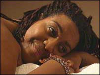 Alison having a massage