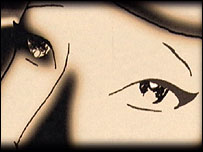 Drawing of a woman's face