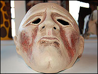 One of 300 masks on display