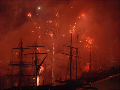 Tall Ships fireworks: Image by Kevin Storie