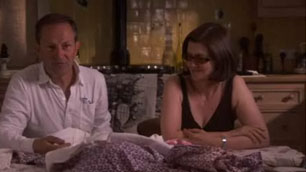 Nick Ashley with a Laura Ashley dress