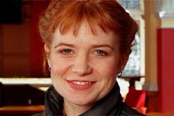 Patsy Palmer when she visited the Woman's Hour studio