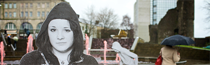 Cut-out of a girl