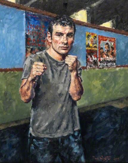 Joe Calzaghe (b.1972) by David Griffiths