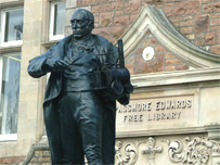 Statue of Richard Trevithick in Camborne