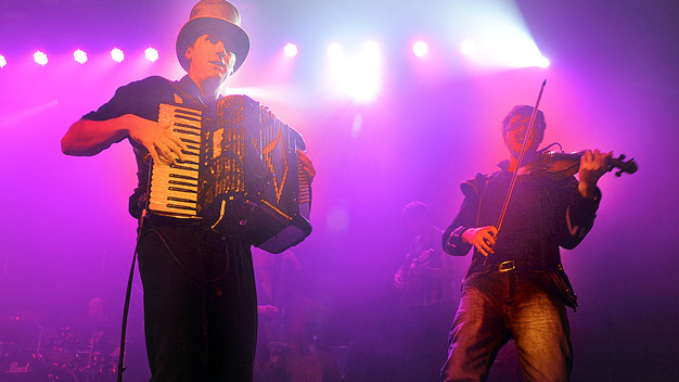 The Treacherous Orchestra live at the ABC, Glasgow. Photo by Louis Decarlo.