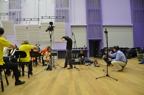 Conducting around our recording equipment