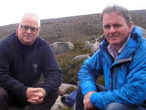 Mountain Rescue team member David 'Heavy' Whalley and Colin Prior.