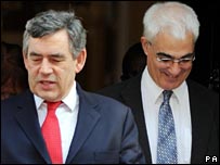 Gordon Brown and Alistair Darling