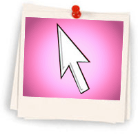 A computer mouse cursor