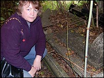 "Grave used as a toilet"