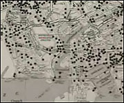A section of the bomb map