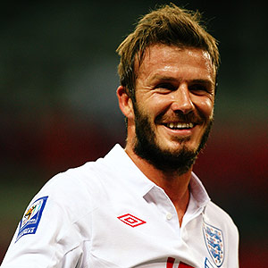 David Beckham with beard