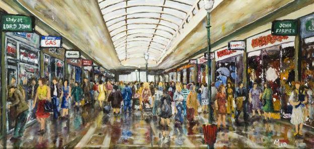 Chelmsford Shoppers by Charles Middleton, c.1980 