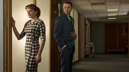© Lionsgate. Elisabeth Moss as Peggy Olson and Vincent Kartheiser as Pete Campbell