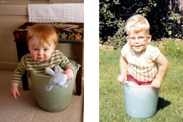 Boys in buckets