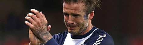 Beckham crying
