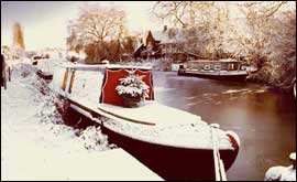 Christmas barge