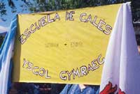 Baner ysgolion Cymraeg yr Andes