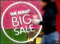 For sale sign in a shop window