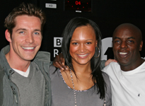 Sean Maguire with Trevor and Zena