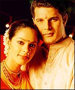Lekha & Amar as the newly weds 