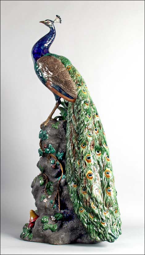 The Minton majolica Peacock