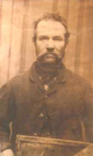 Old mugshot style photograph from Victorian Birmingham police forces collection