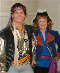 Dressed up as pirates