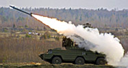 An 'Osa' anti-aircraft missile 